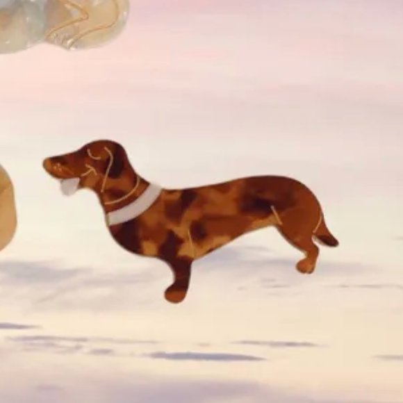 Dachshund Doxie Wiener Dog Barrette Hair Clip - Picture 1 of 1